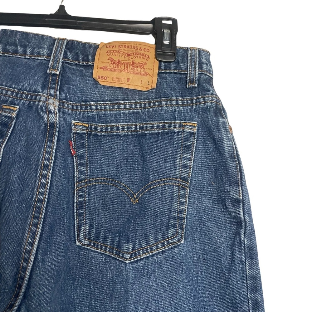 Levi’s 550 vintage relaxed fit tappered leg high rise mom jeans USA made 30”